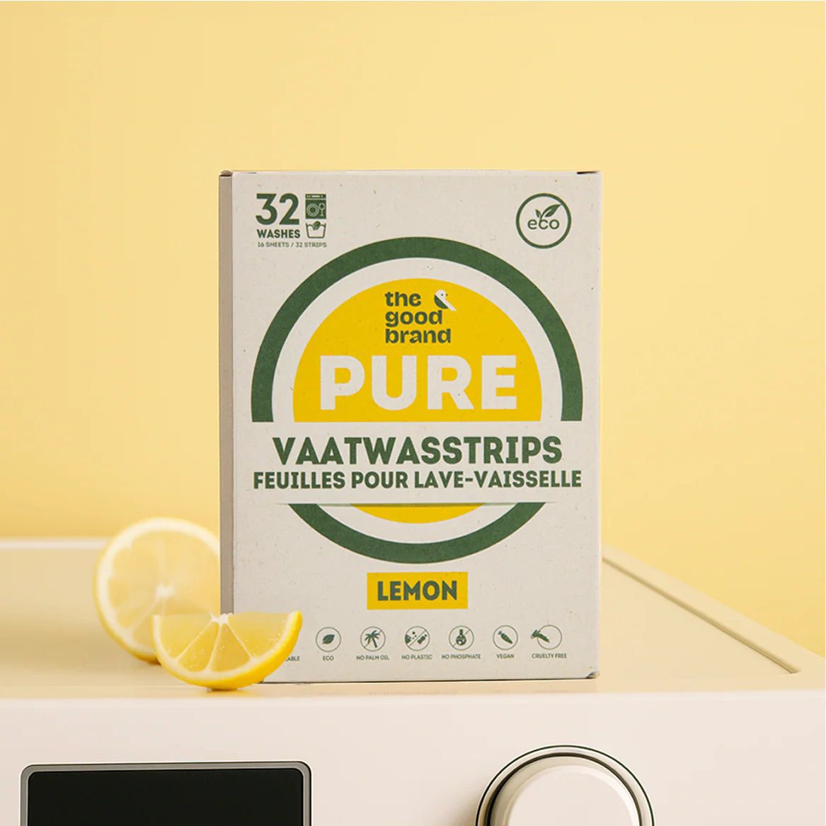 The Good Brand Dishwasher Sheets Lemon indaplovės juostelės