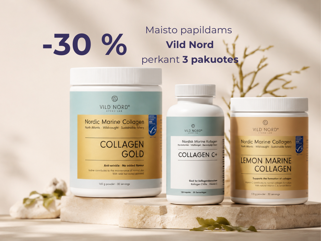 -30 % Vild Nord maisto papildams, perkant 3 pakuotes