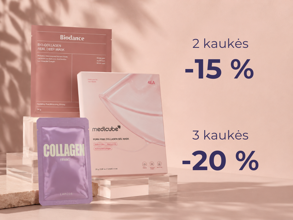 Iki -20 % Kaukių rinkiniams