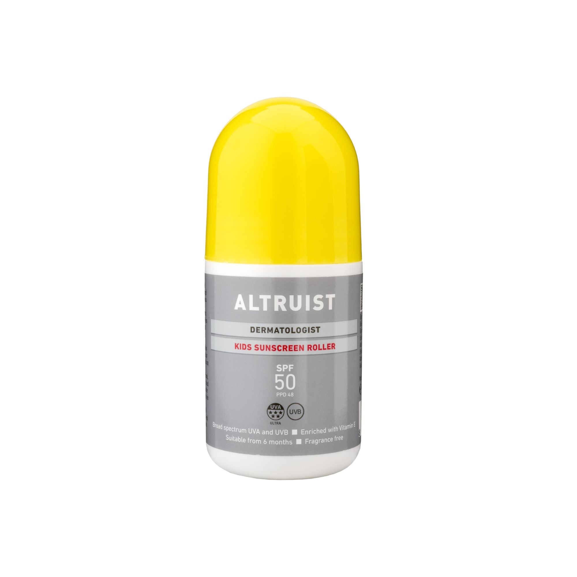 ALTRUIST Kids Sunscreen Roller SPF50 apsauginis kremas nuo saulės vaikams su rutuliniu aplikatoriumi