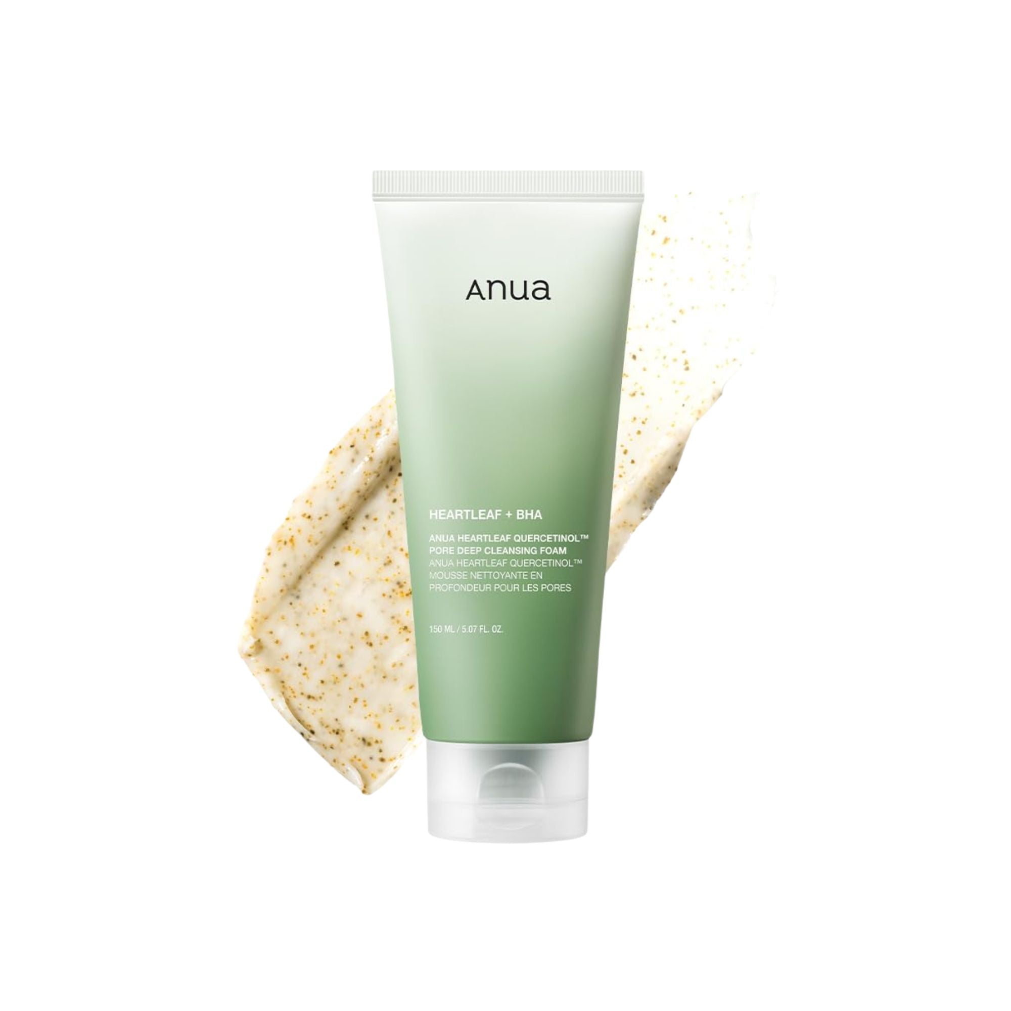 ANUA Heartleaf Quercetinol Pore Deep Cleansing Foam giliai poras valantis veido prausiklis 2