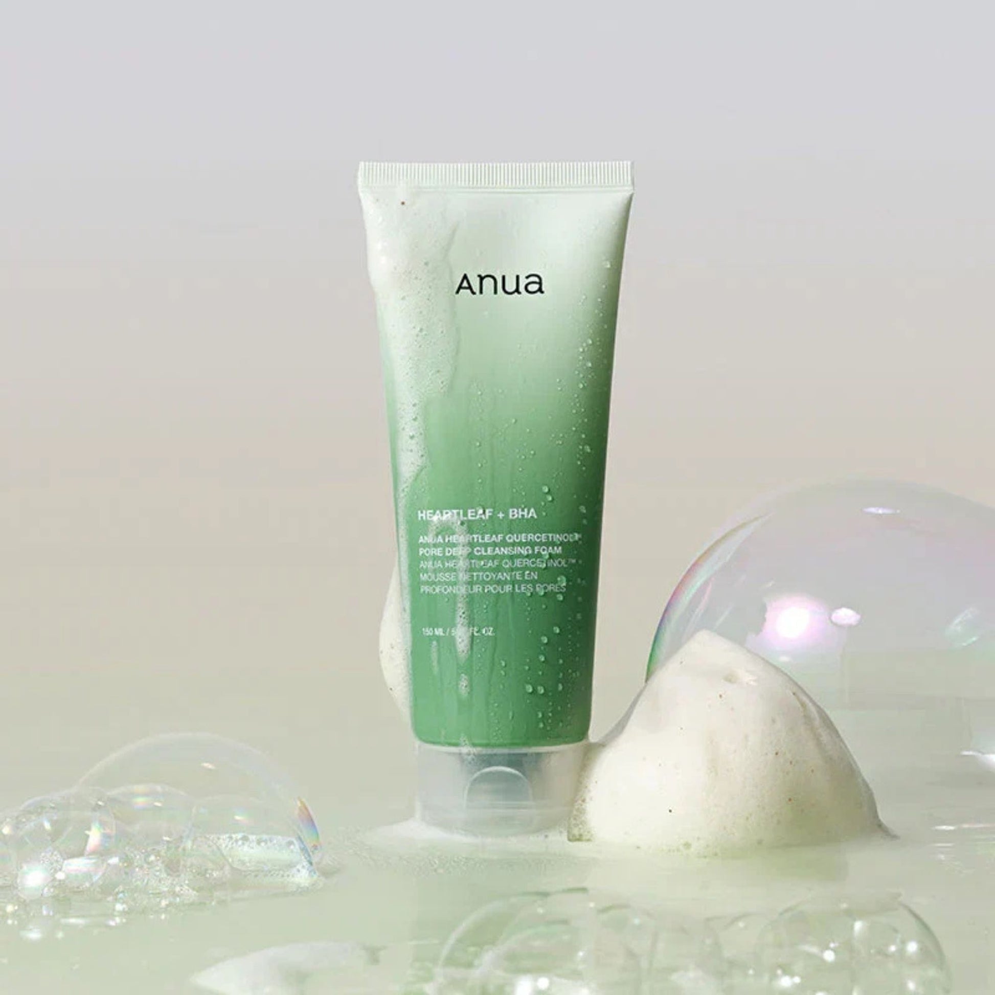 ANUA Heartleaf Quercetinol Pore Deep Cleansing Foam giliai poras valantis veido prausiklis 3