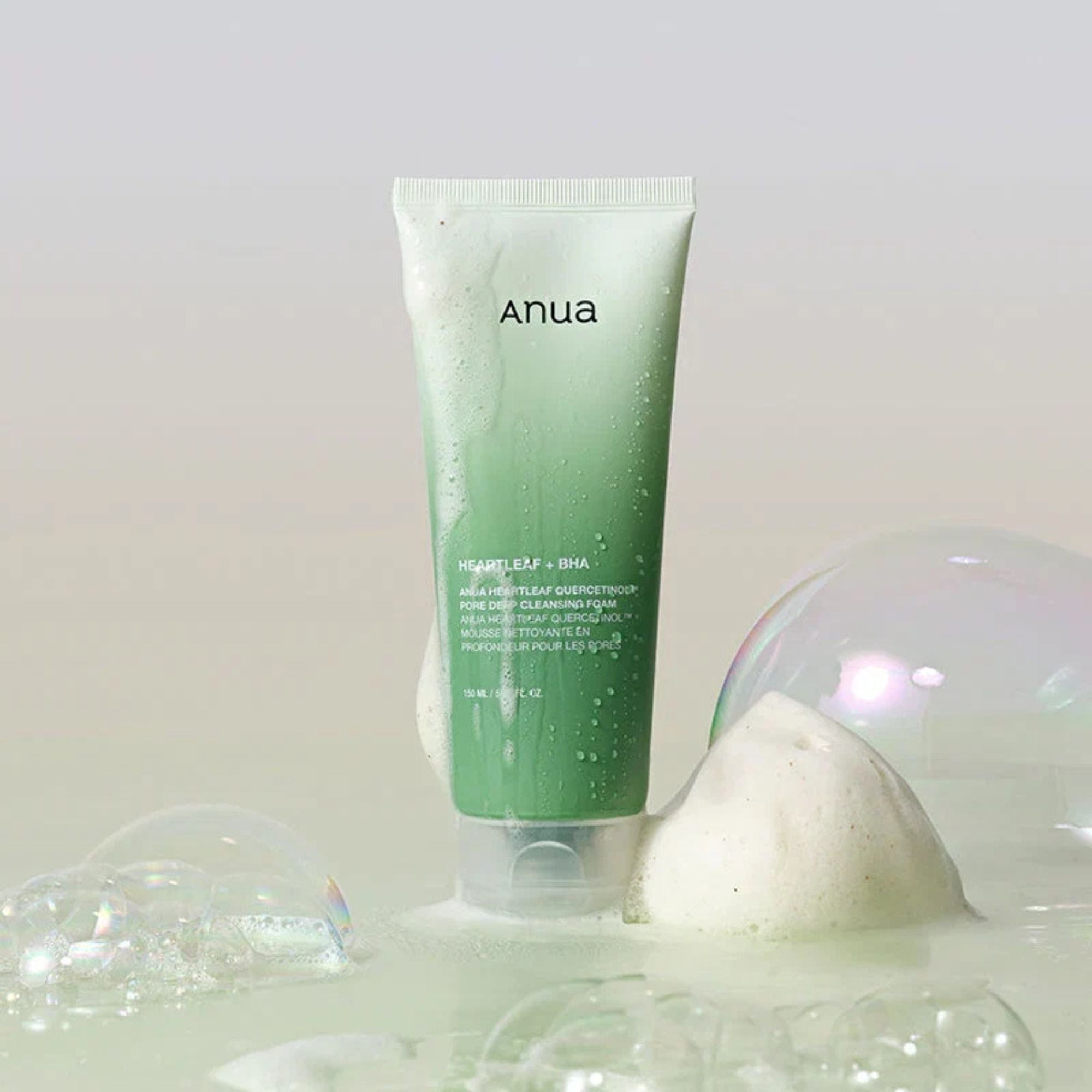 ANUA Heartleaf Quercetinol Pore Deep Cleansing Foam giliai poras valantis veido prausiklis 3