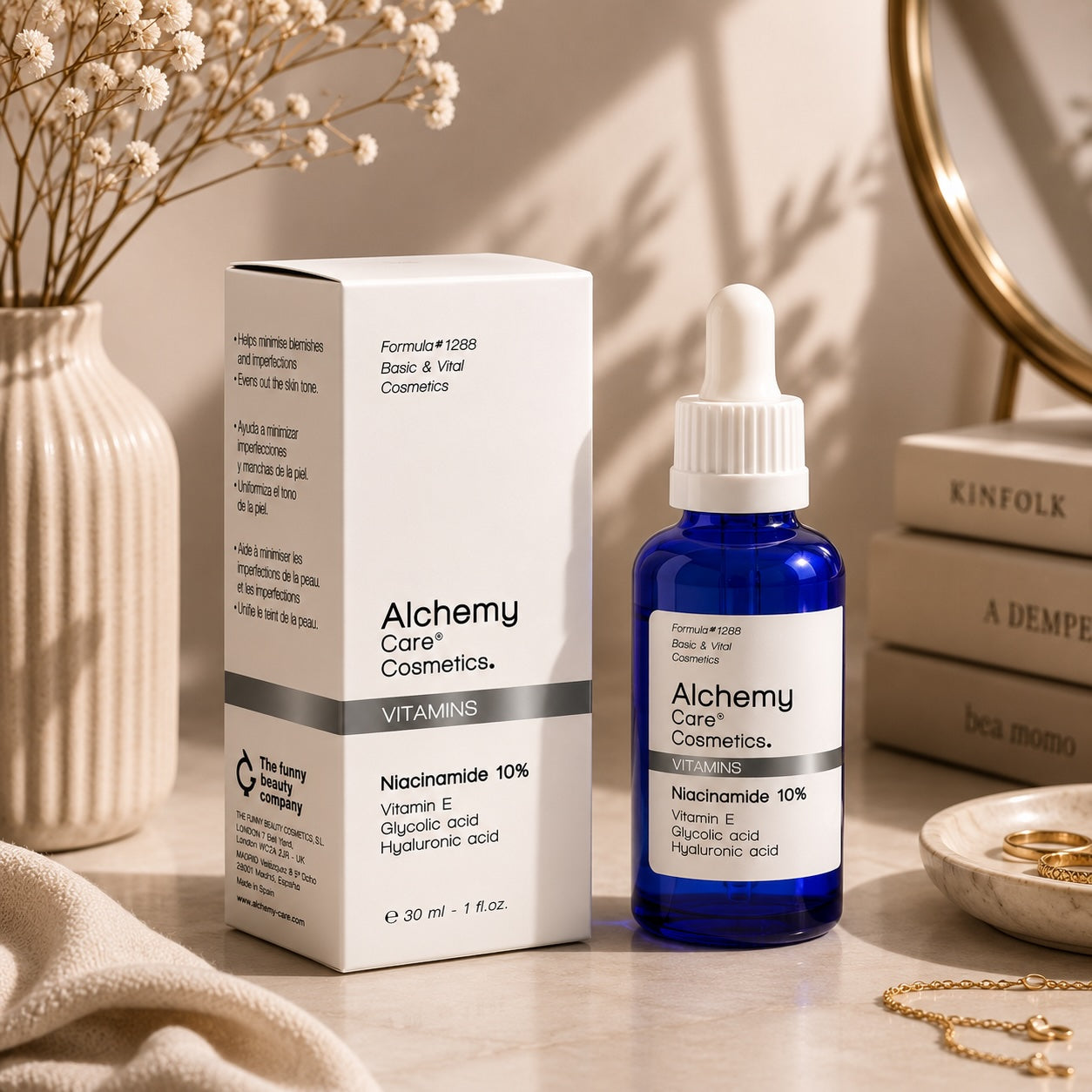 Alchemy Niacinamide 10 % Serum veido serumas su niacinamidu
