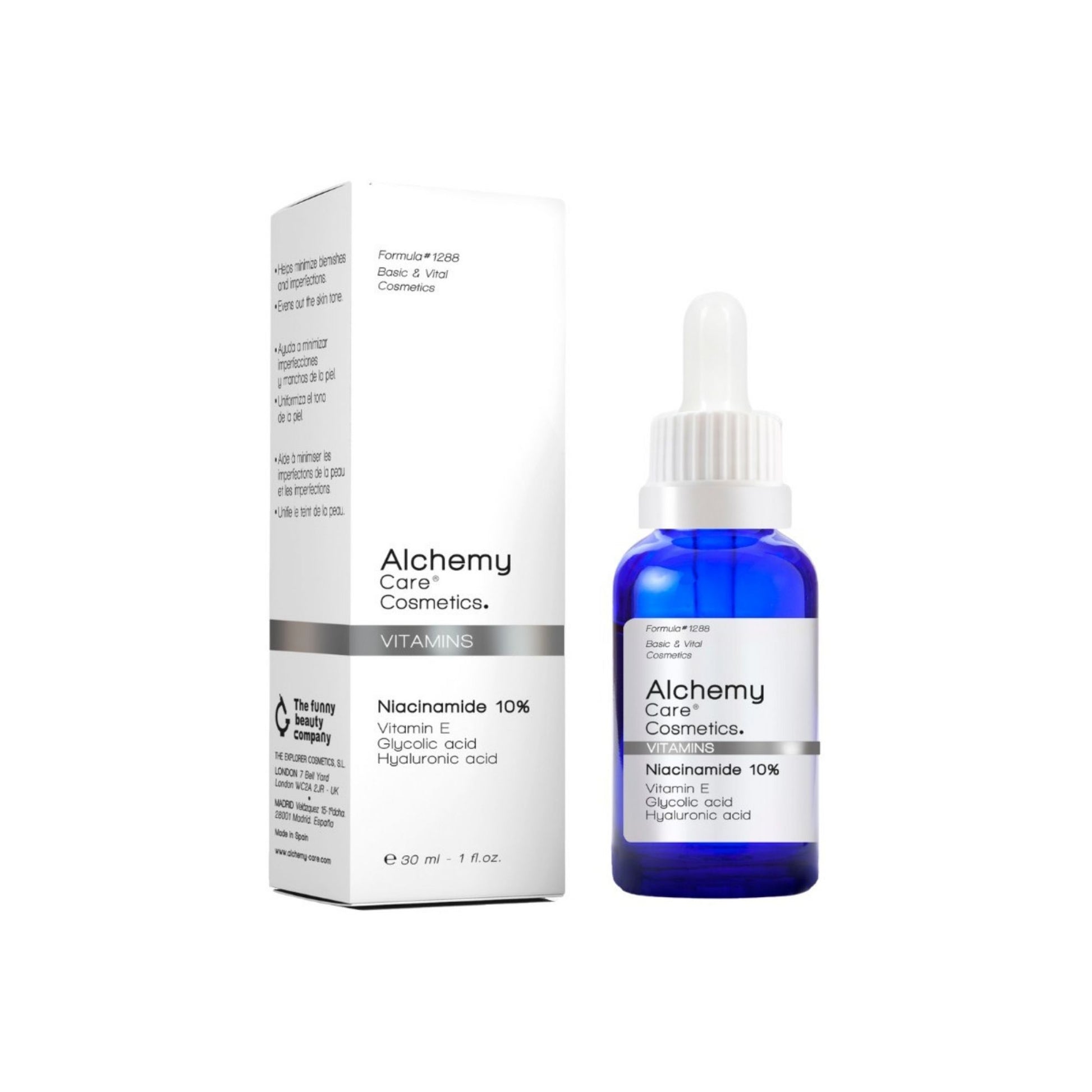 Alchemy Niacinamide 10% Serum veido serumas su niacinamidu 1