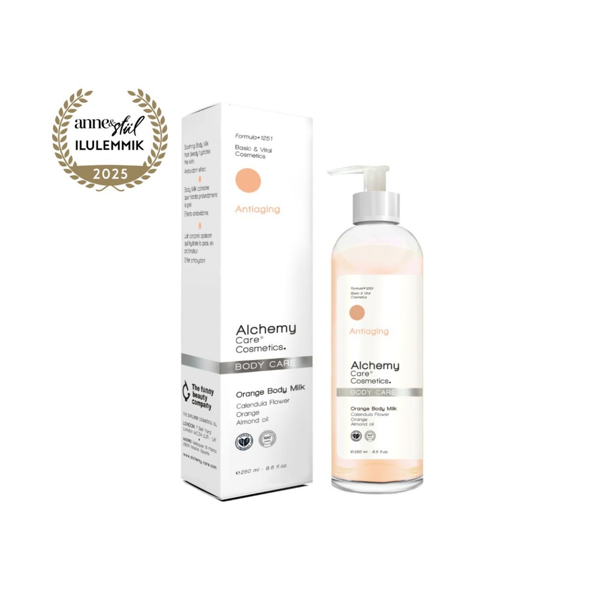 Alchemy Orange Body Milk Antiaging kūno pienelis su apelsinais