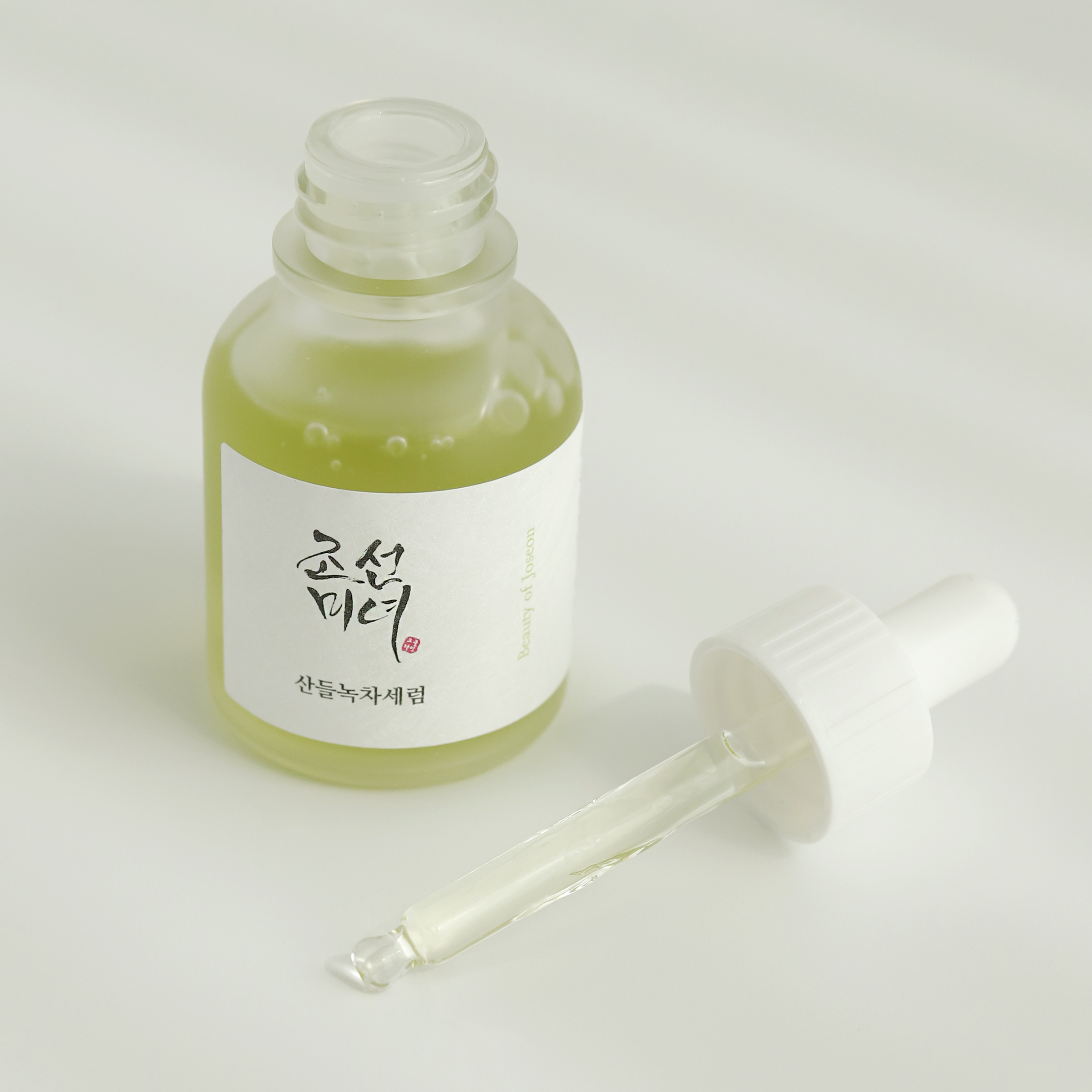 BEAUTY OF JOSEON Calming Serum: Green Tea + Panthenol raminamasis veido serumas 4