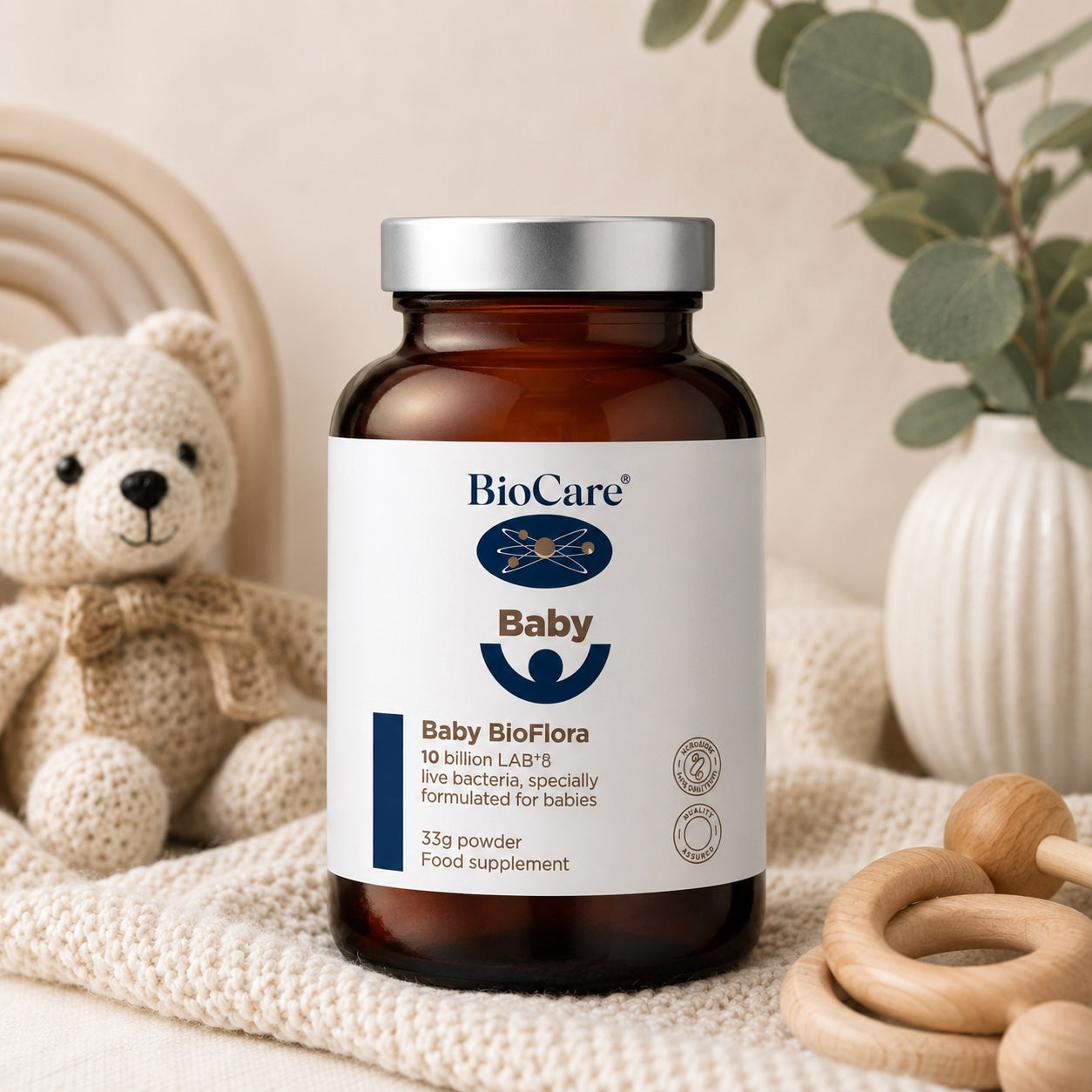 BioCare Baby BioFlora gyvosios bakterijos vaikams nuo gimimo