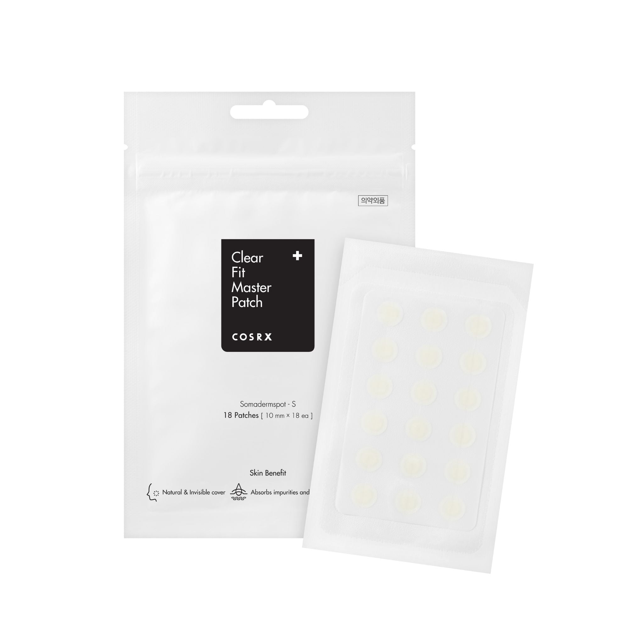 COSRX Master Patch Clear Fit pleistrai spuogams