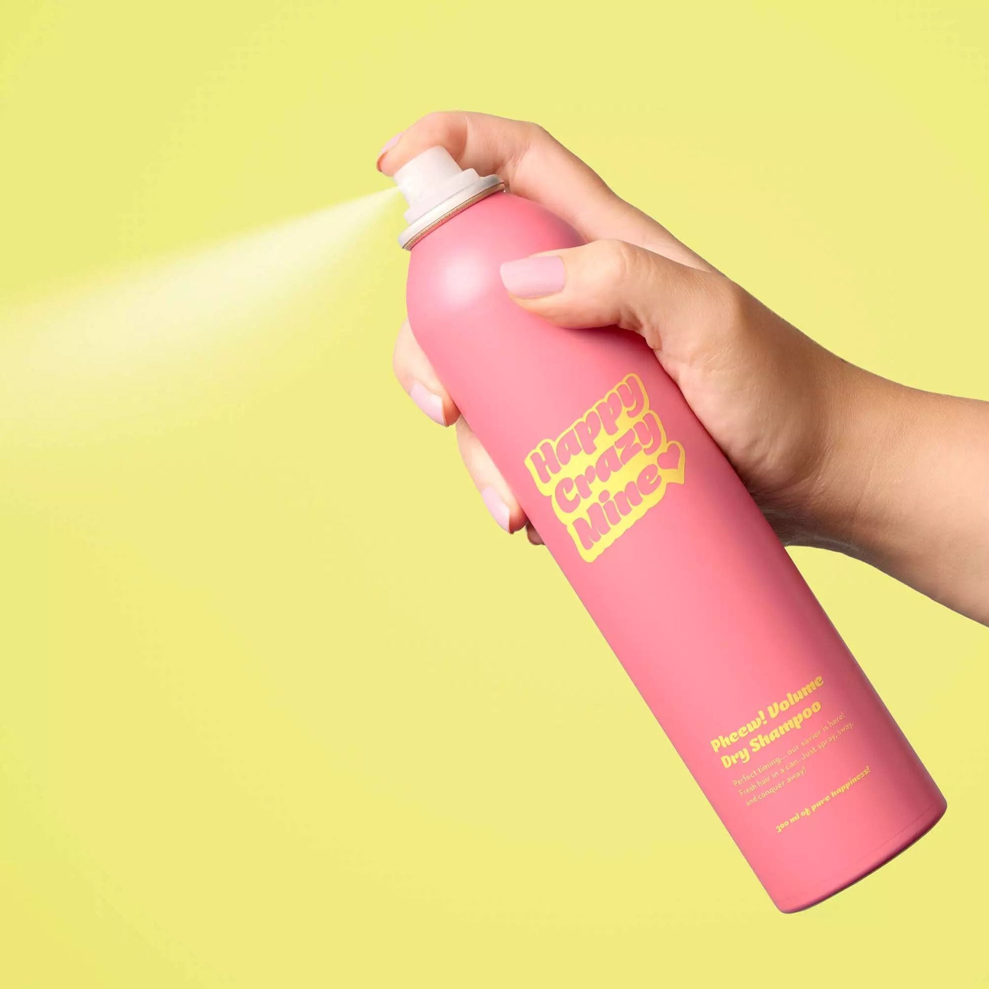 Happy Crazy Mine Pheew! Volume Dry Shampoo apimties suteikiantis sausas šampūnas 1