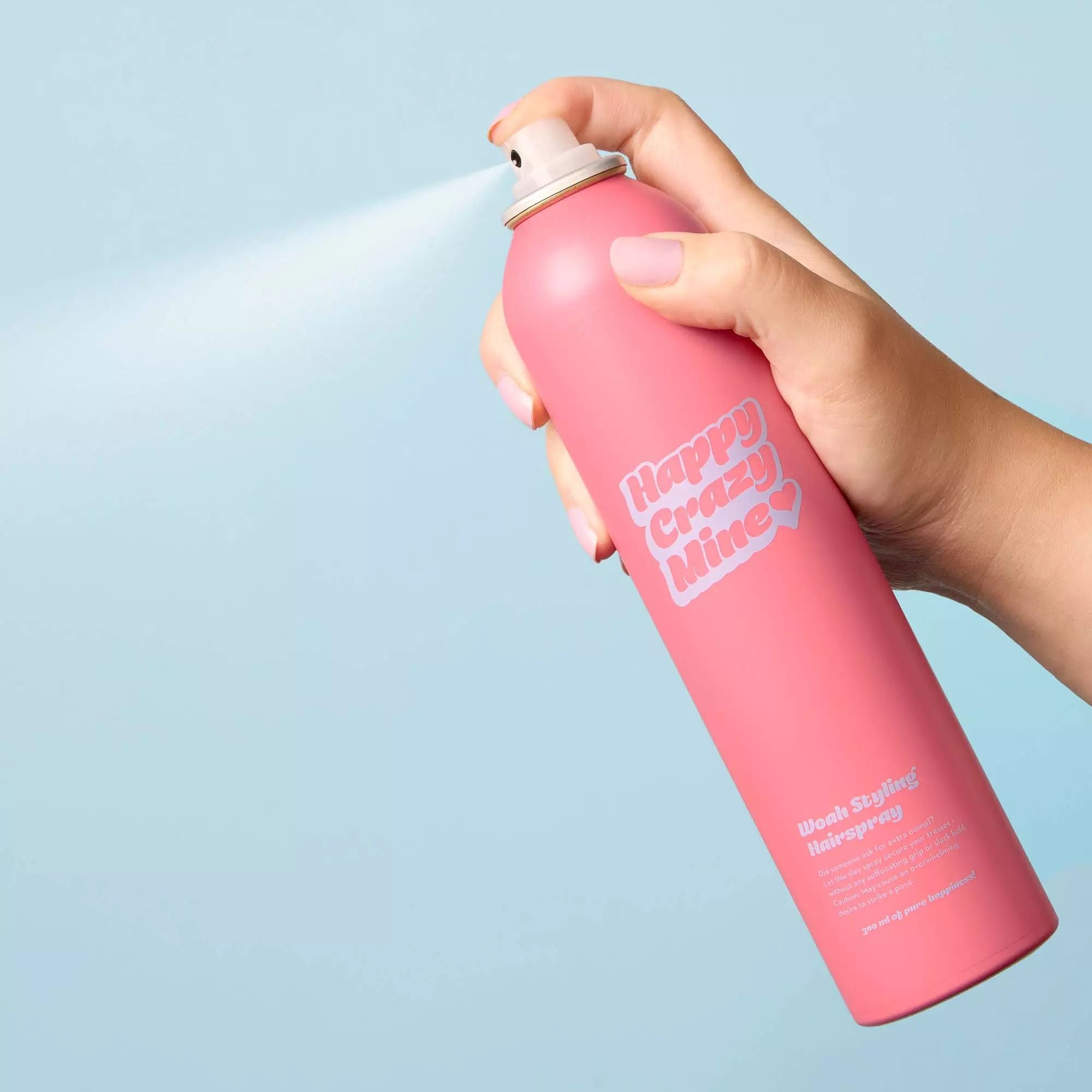 Happy Crazy Mine Woah Styling Hairspray vidutinės fiksacijos plaukų lakas 1