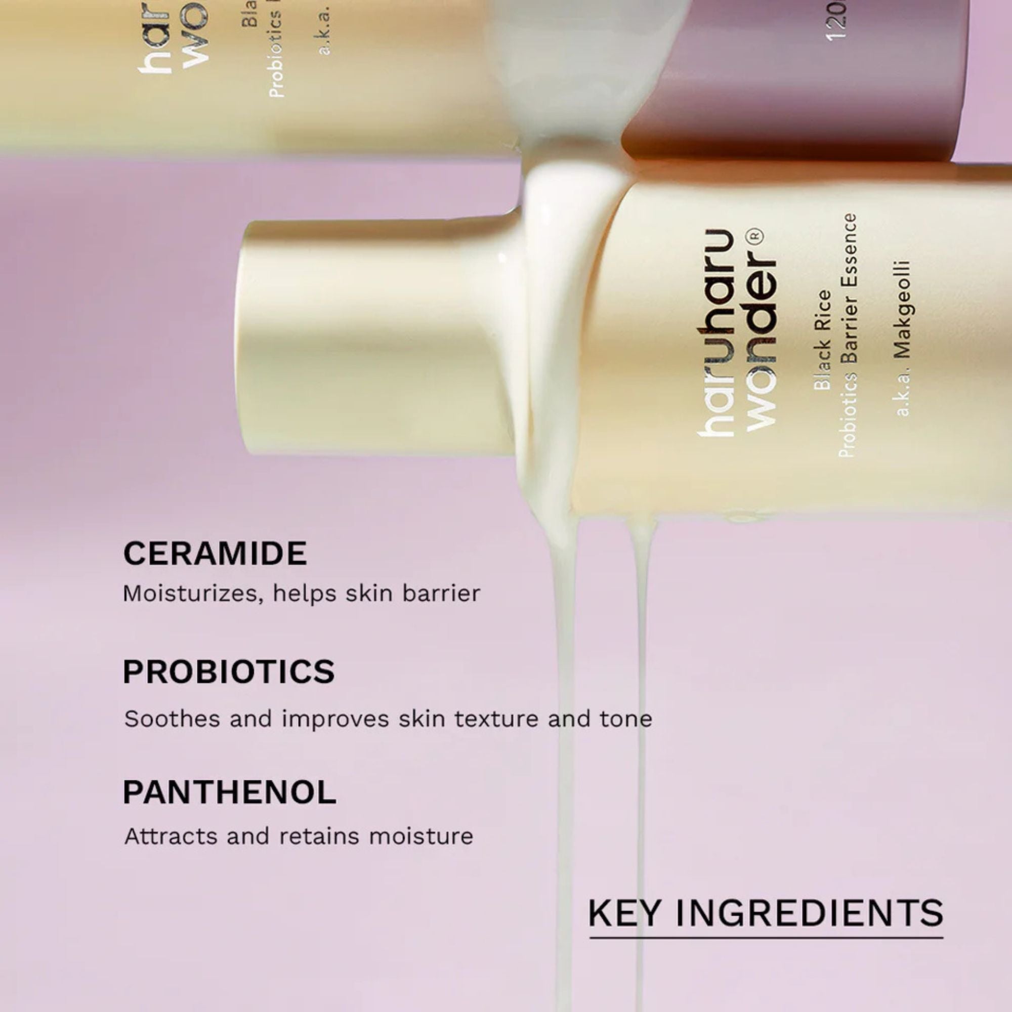 Haruharu Wonder Black Rice Probiotics Barrier Essence veido esencija 5