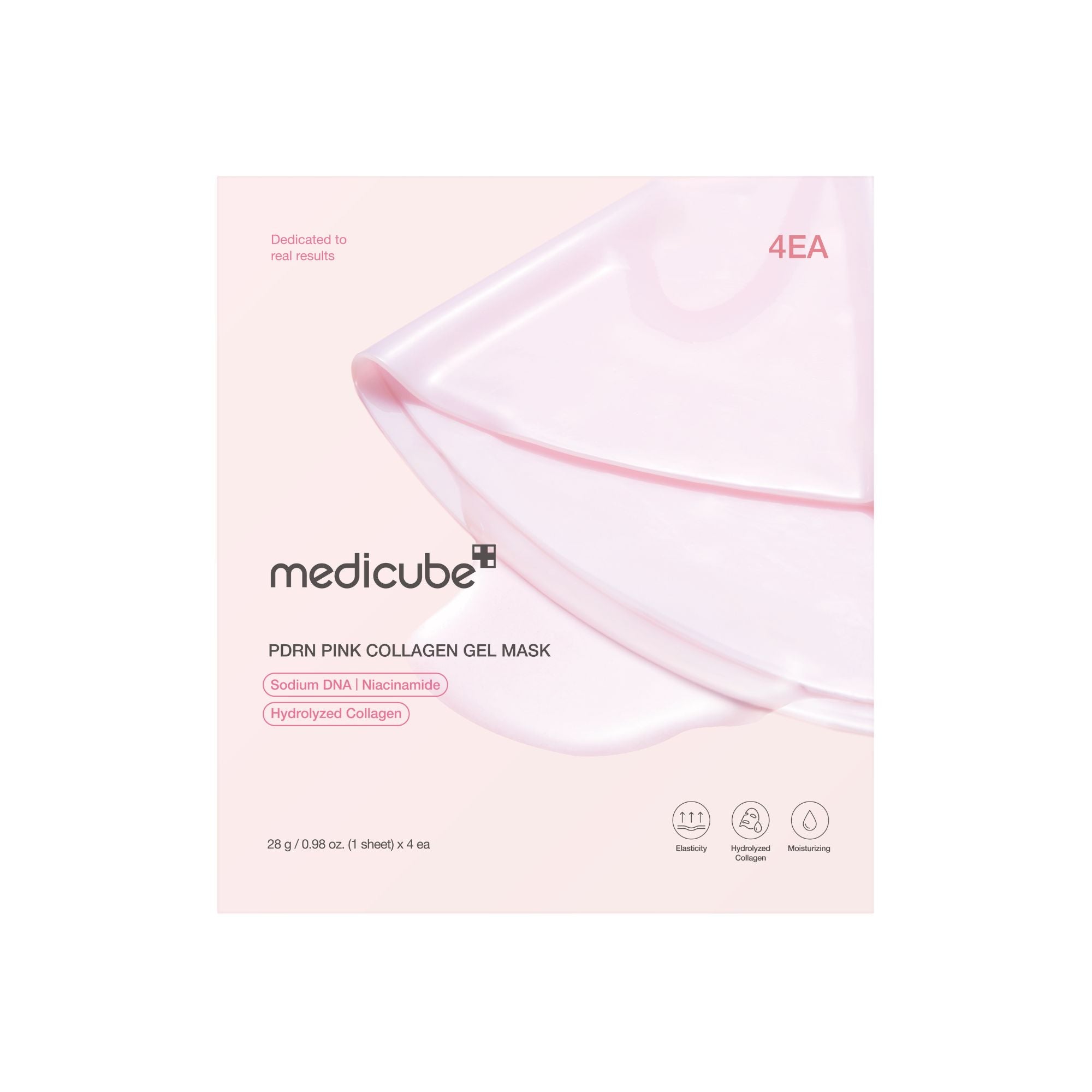 MEDICUBE PDRN Pink Collagen Gel Mask hidrogelio veido kaukė
