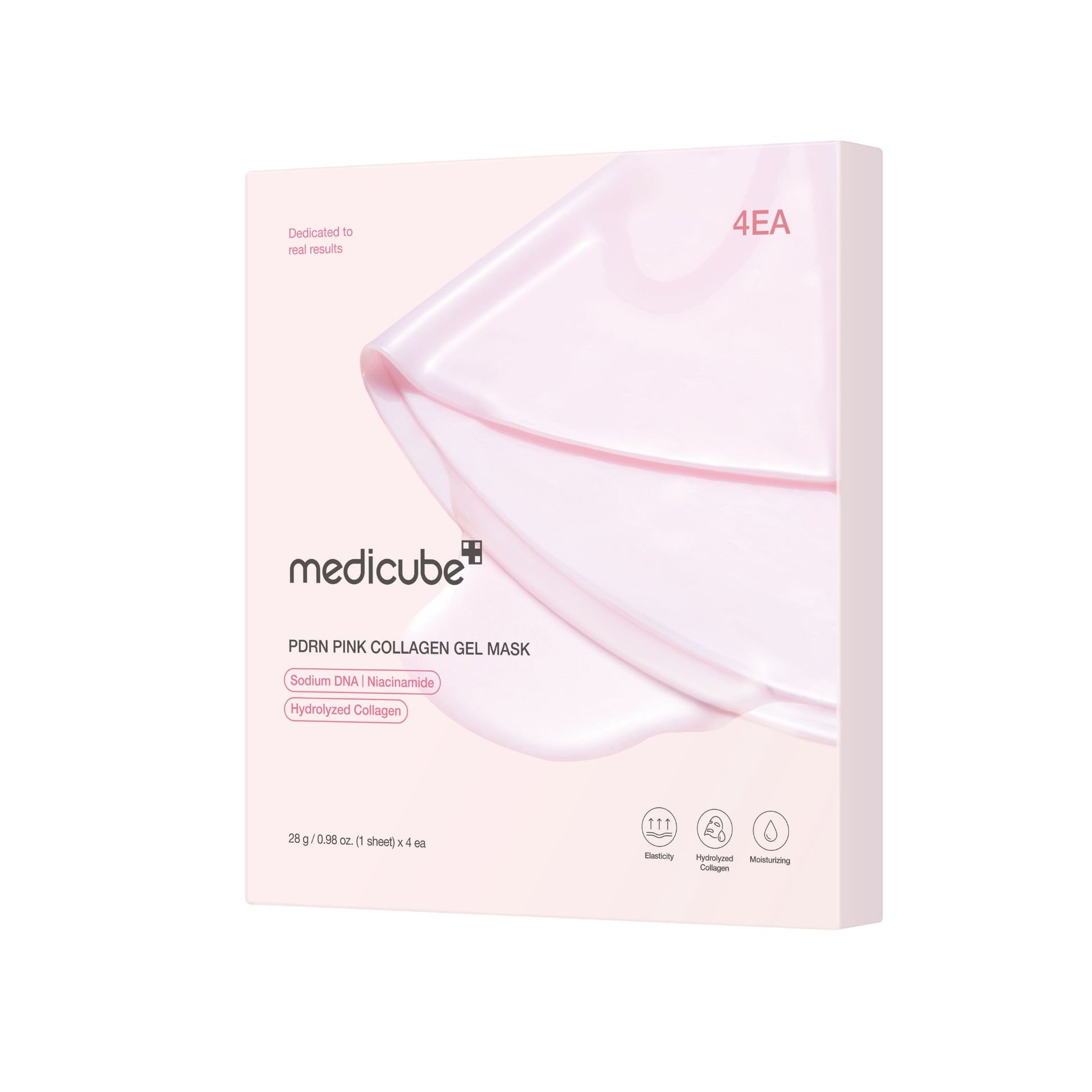 MEDICUBE PDRN Pink Collagen Gel Mask hidrogelio veido kaukė 2