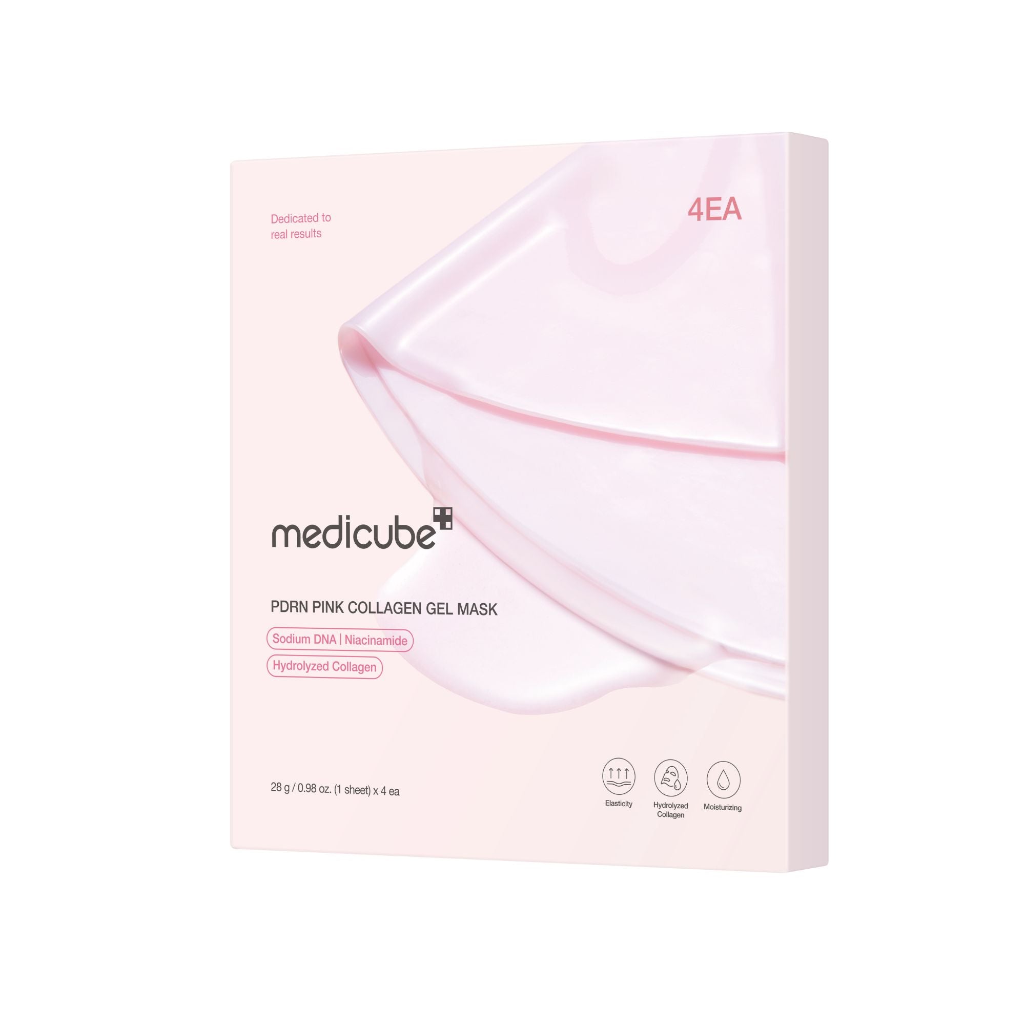 MEDICUBE PDRN Pink Collagen Gel Mask hidrogelio veido kaukė 2