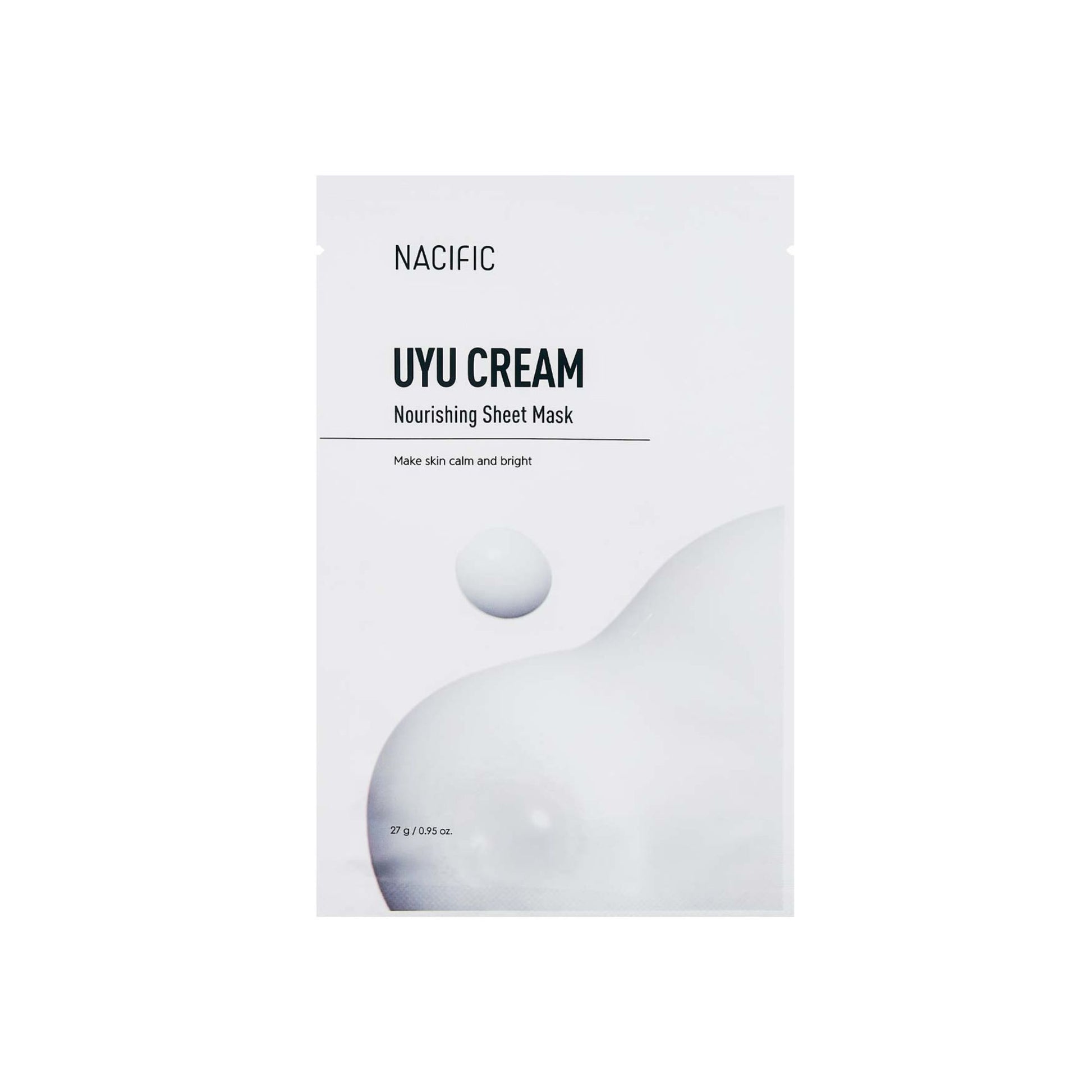 NACIFIC UYU Cream Nourishing Sheet Mask lakštinė veido kaukė