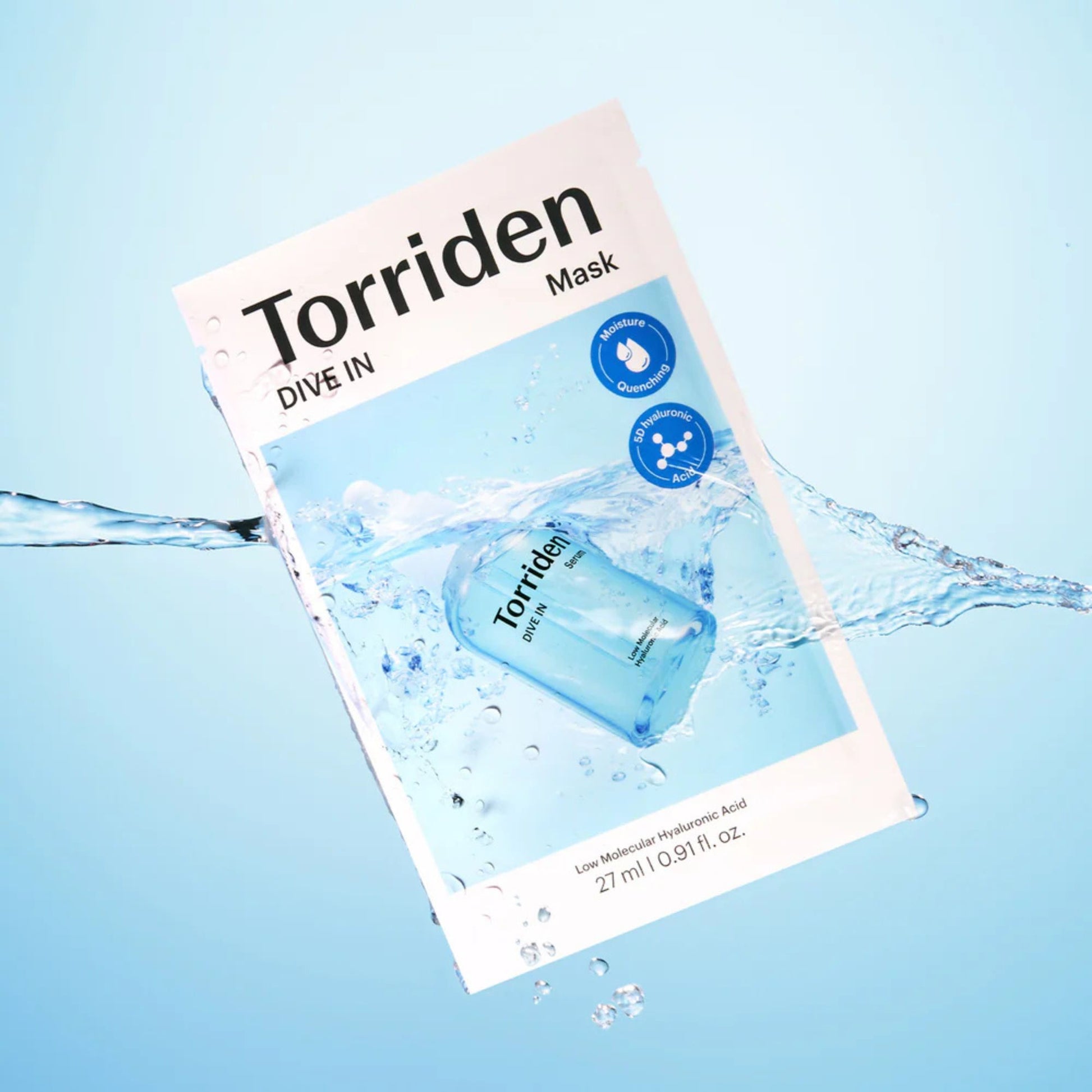 TORRIDEN DIVE-IN Low Molecule Hyaluronic Acid Mask lakštinė veido kaukė 1