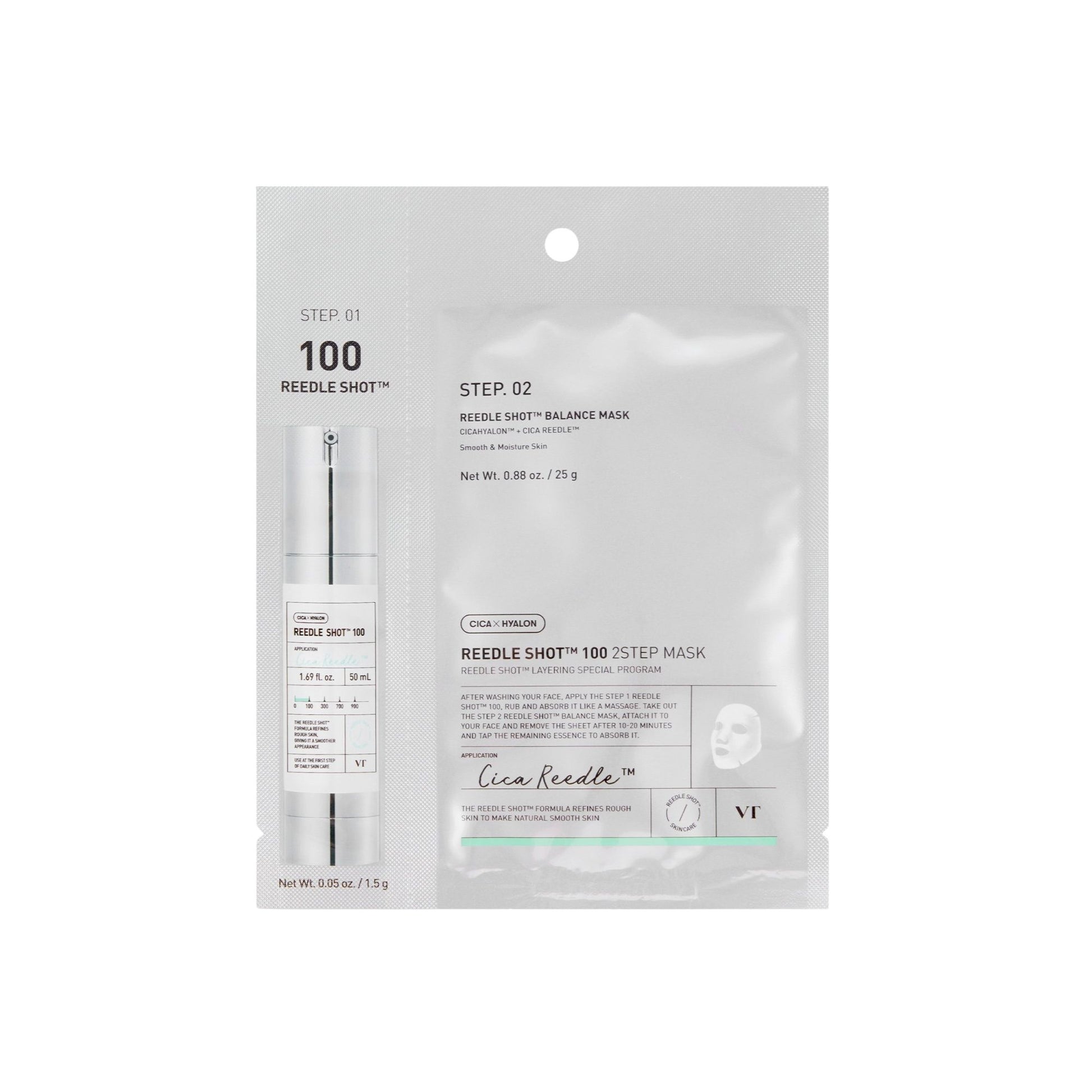 VT Cosmetics Reedle Shot 100 2 Step Mask