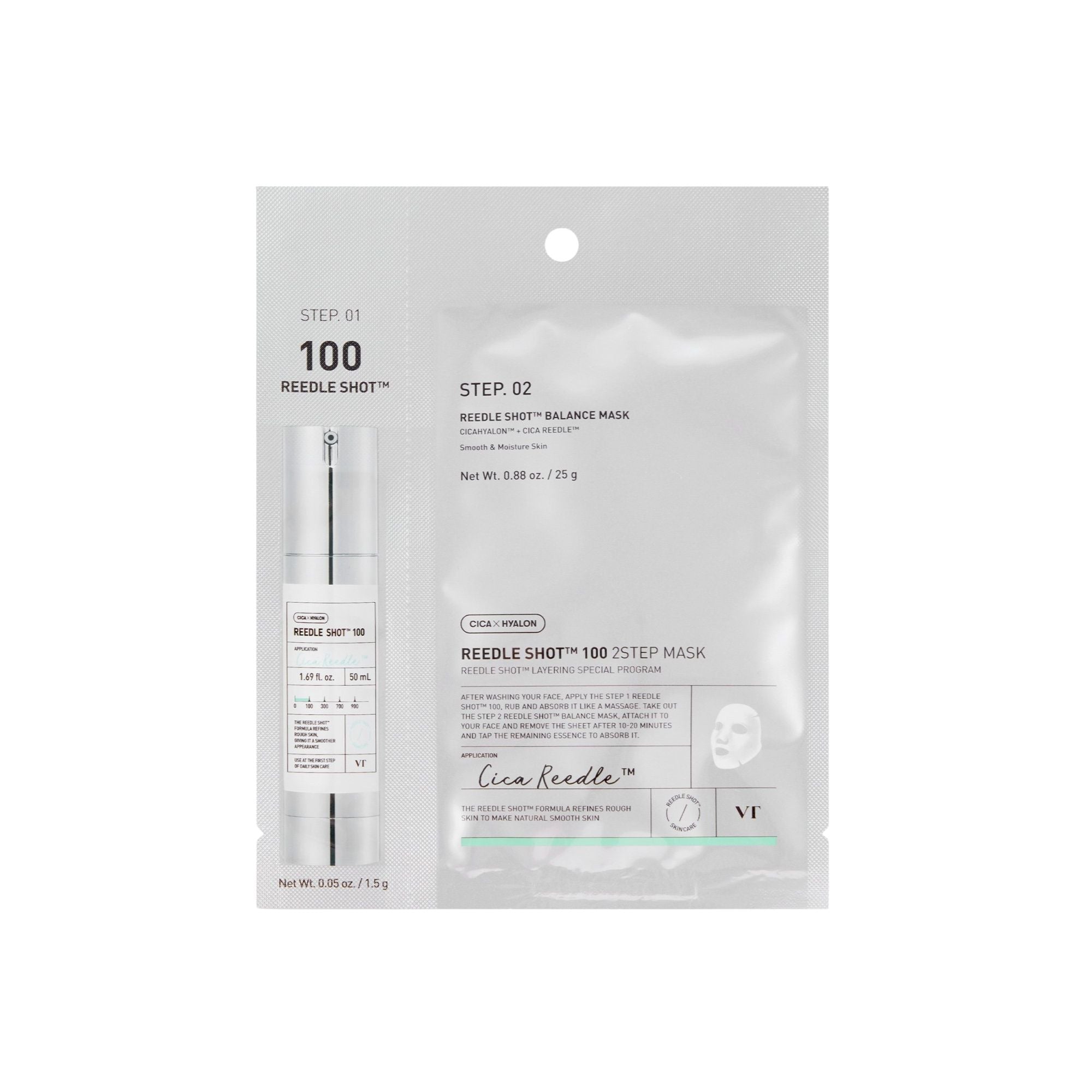 VT Cosmetics Reedle Shot 100 2 Step Mask