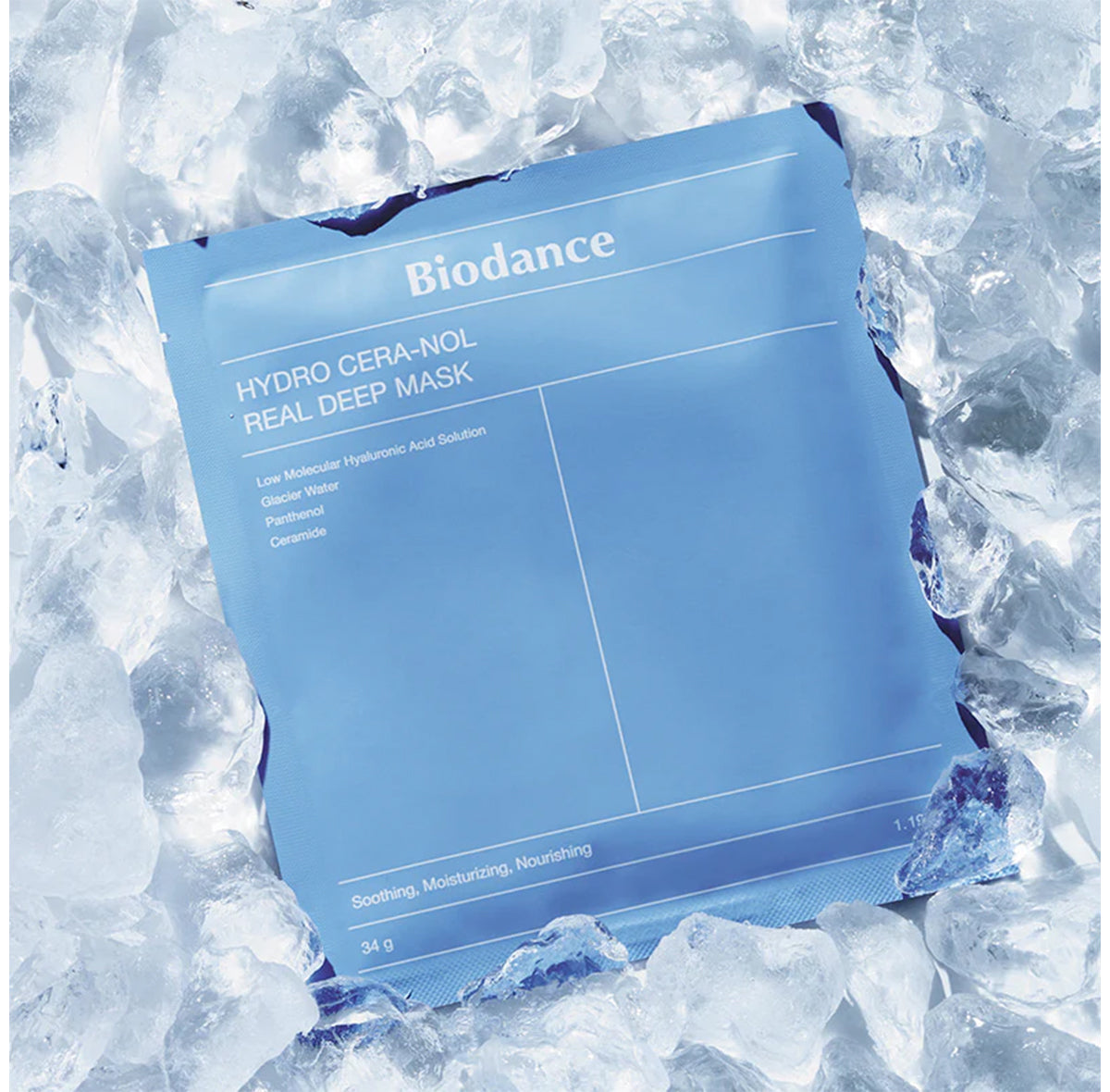 BIODANCE "Hydro Cera-nol Real Deep Mask" veido kaukė su keramidais