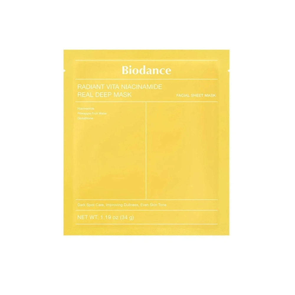 "Radiant Vita Niacinamide Real Deep Mask" veido kaukė su niacinamidu