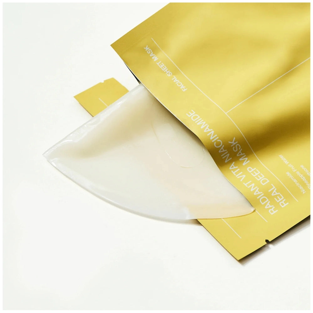 "Radiant Vita Niacinamide Real Deep Mask" veido kaukė su niacinamidu