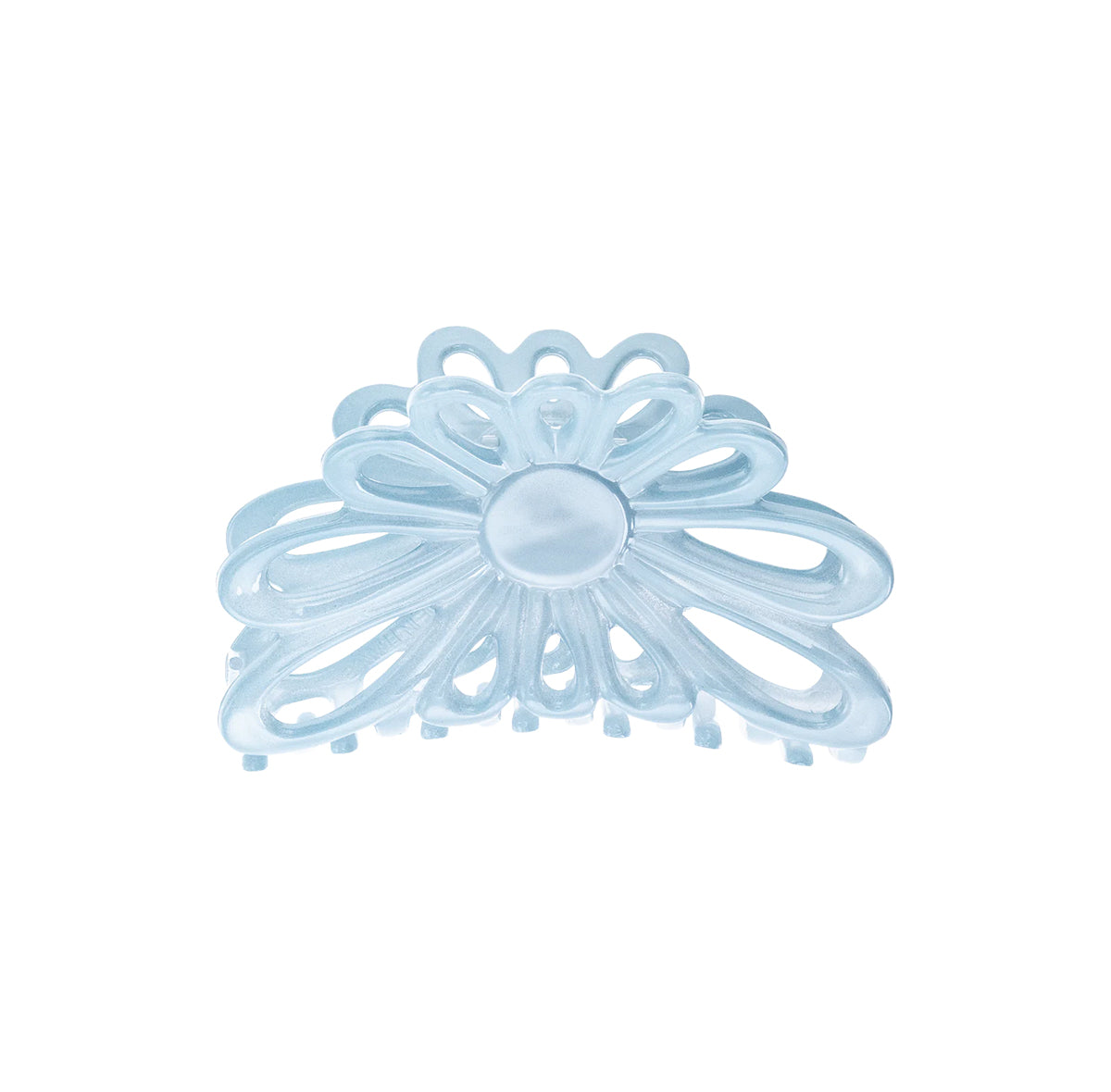 "Flower Claw 8 cm Light Blue" plaukų segtukas