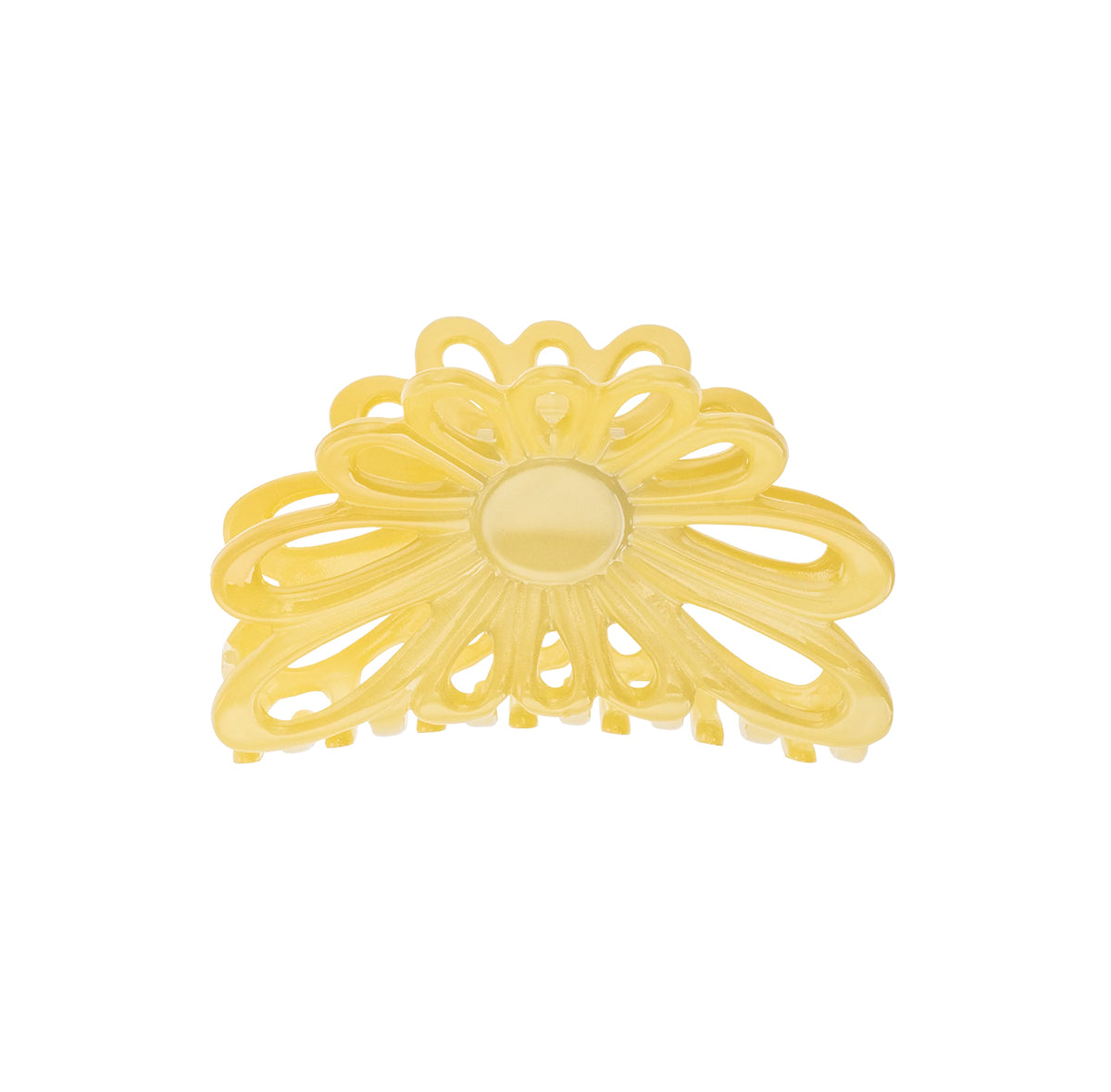 "Flower Claw 8 cm Yellow" plaukų segtukas