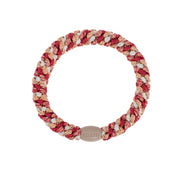 "Kknekki Mix Raspberry Ivory Glitter" plaukų gumelė