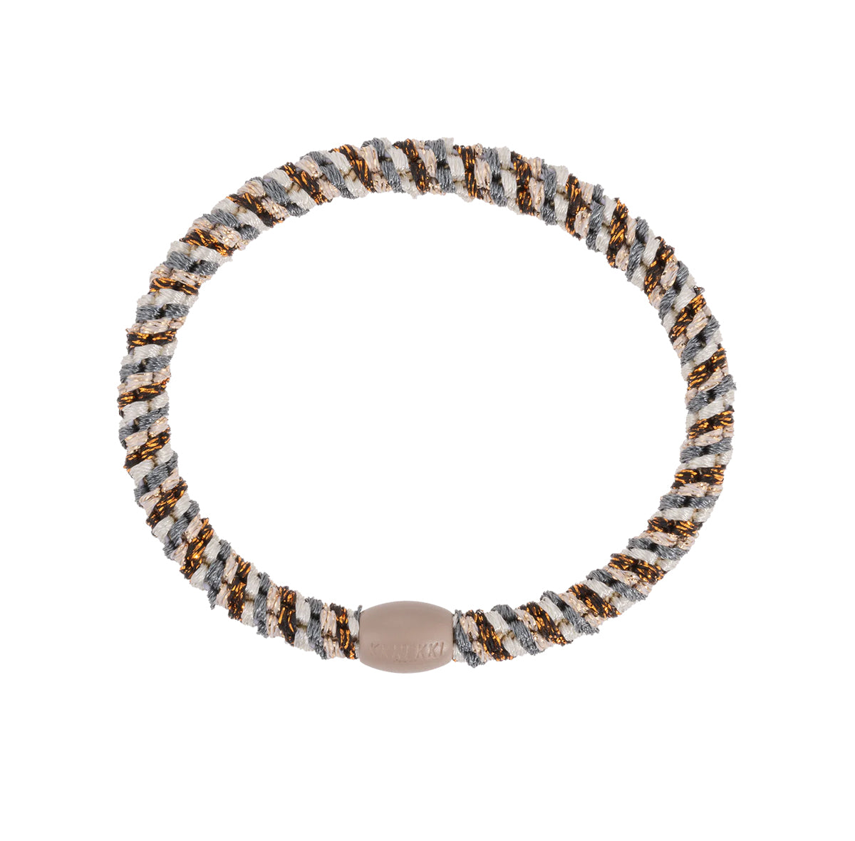 “Kknekki Slim Mix Copper Grey Glitter“ plaukų gumelė