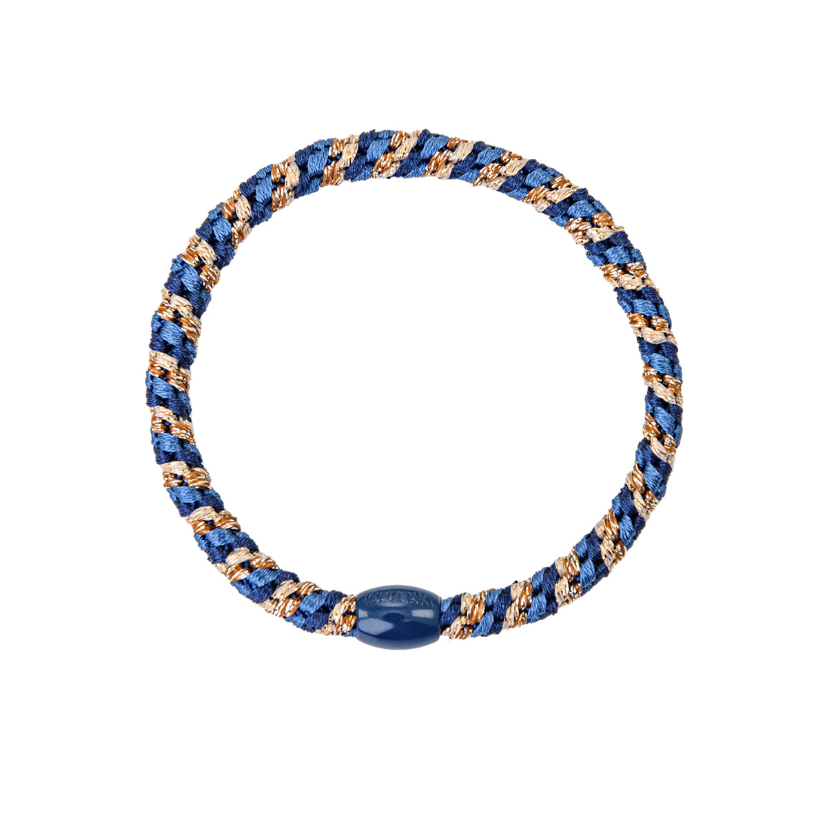 "Kknekki Slim mix navy gold glitter" plaukų gumelė