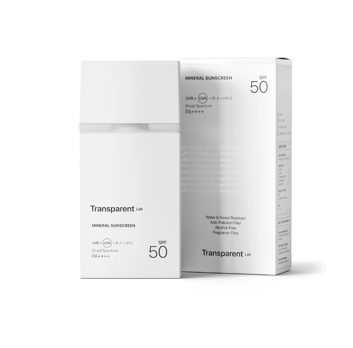 “Mineral Sunscreen” mineralinė apsauga veidui SPF50 - Be spalvos