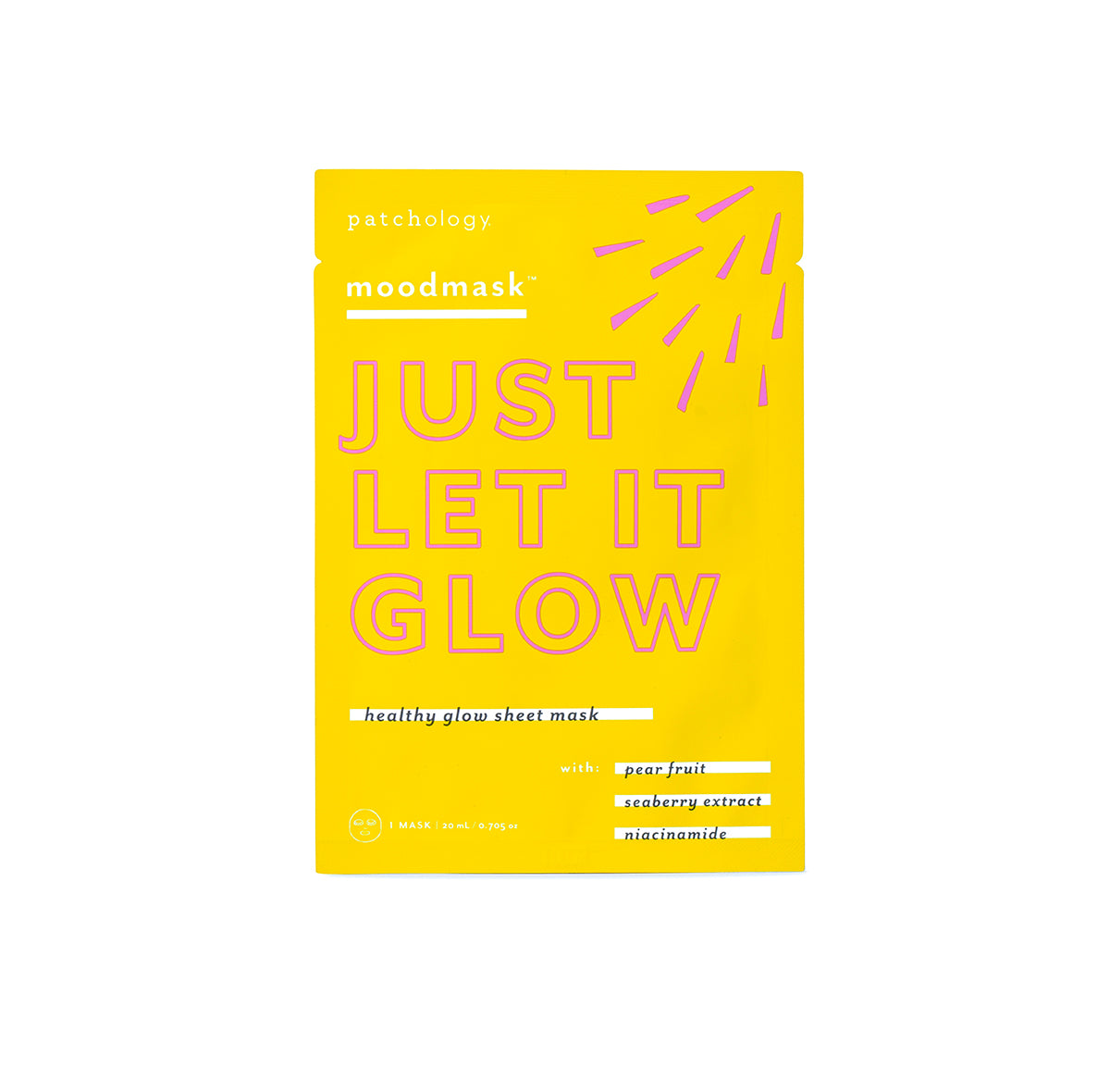  Moodmask “Just Let It Glow” lakštinė veido kaukė