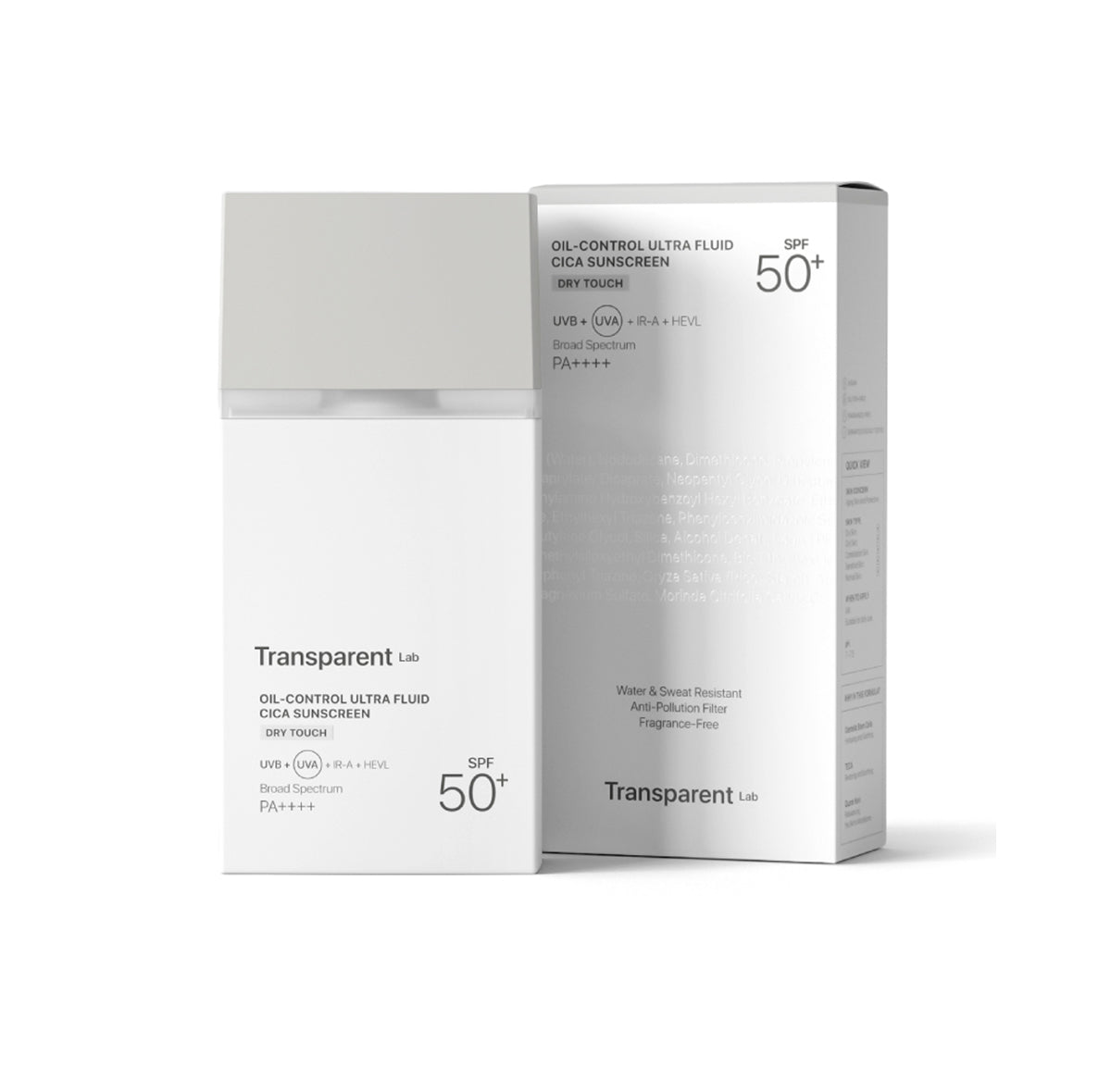 “Oil Control ultra-fluid Cica Sunscreen” apsauga riebiai veido odai su mineraliniais ir cheminiais filtrais SPF50 