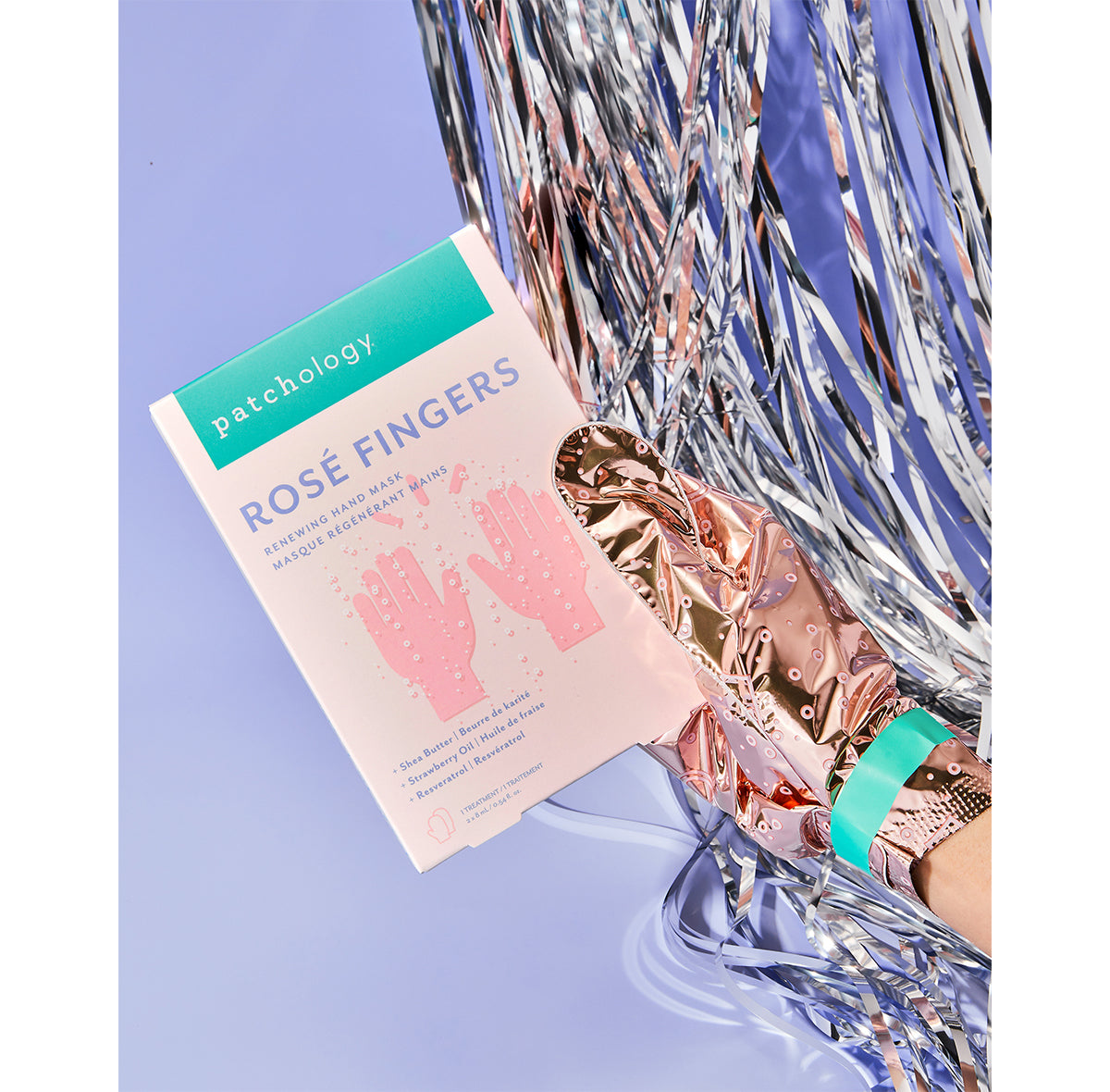 "Rosé Fingers" atnaujinanti rankų kaukė