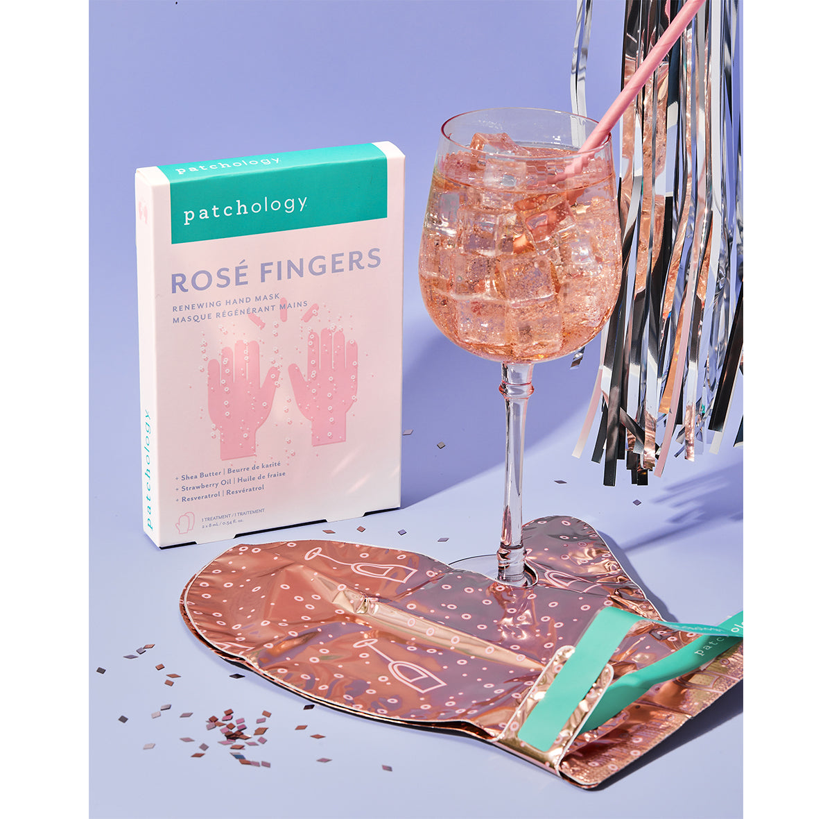 "Rosé Fingers" atnaujinanti rankų kaukė