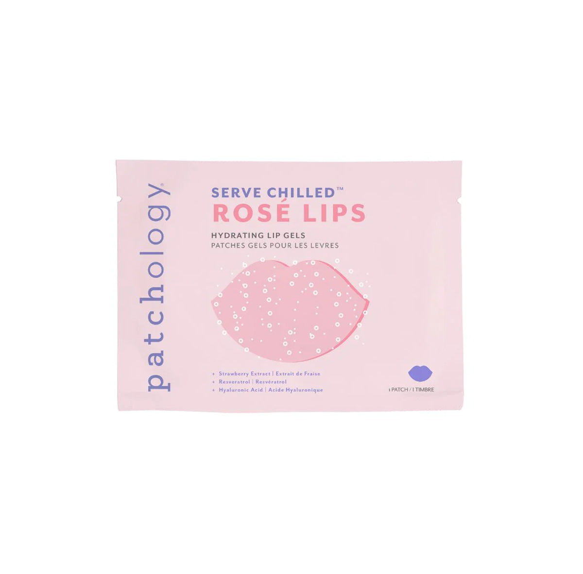 "Rosé Lips" hidrogelio kaukė lūpoms 5 vnt.