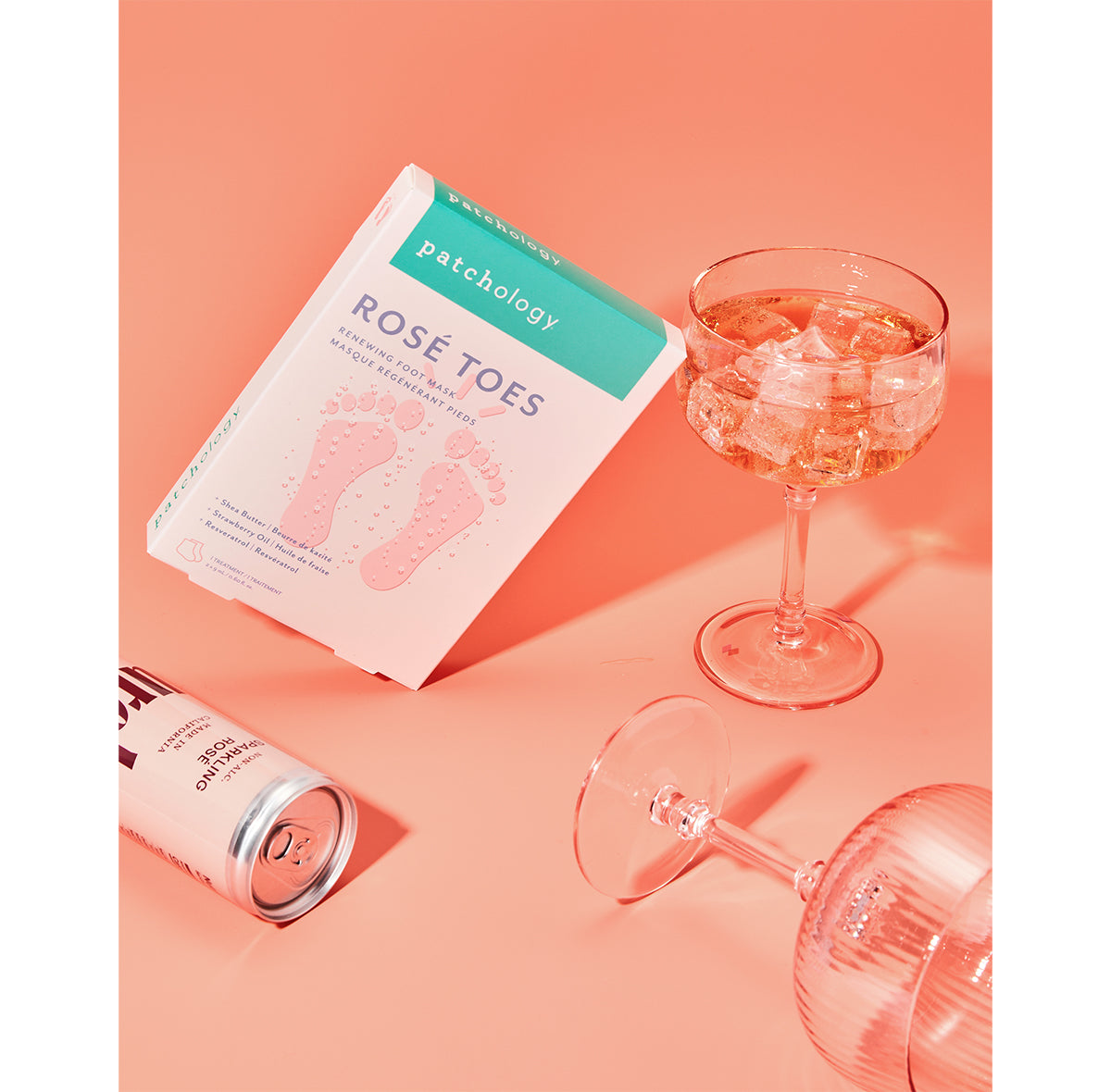 "Rosé Toes" atnaujinanti pėdų kaukė