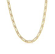 THE TWO-TONE PAVE LINK aukso spalvos vėrinys